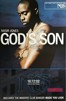 Nasir Jones “Nas” God’s Son Original 2002 UK Promo Import Poster 23 X 35 • £82