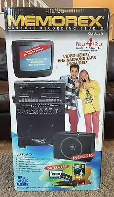 NIB VTG 1990s Memorex THE SINGING MACHINE SMW-49 Karaoke Machine Unused • $199