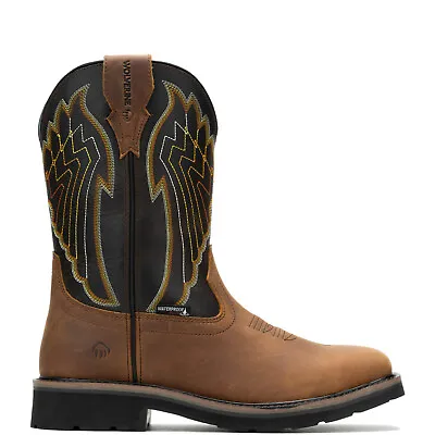 Wolverine Rancher Eagle Waterproof Steel-Toe Mens Brown Work Boots • $80.99