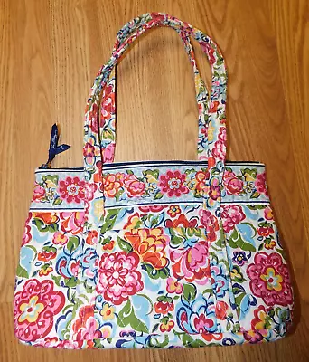 Vera Bradley Betsy Purse Bag Tote Hope Garden Floral Pink Blue Green • $24.99