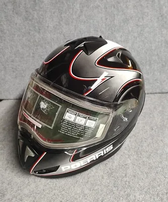 Polaris Modular Helmet XL New DOT Snowmobile Helmet Black  • $233.75