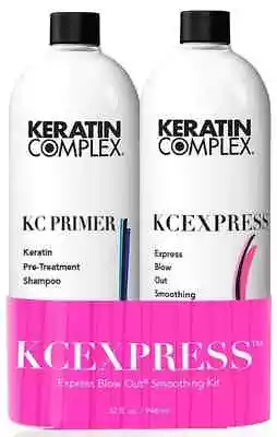 Keratin Complex KCEXPRESS Express Blow Out Smoothing Kit Treatment Shampoo 16 Oz • $144.95