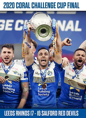 2020 Coral Challenge Cup - Leeds Rhinos 17-16 Salford Red Devils [E] DVD • £9.99