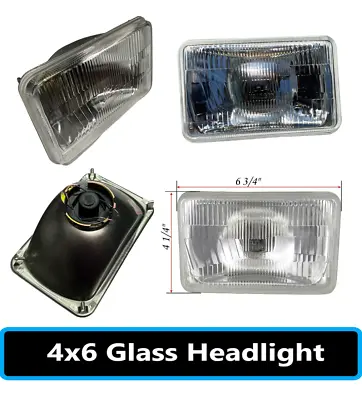 Four 4x6  Conversion Headlight Housing High/Low Beam Semi Sealed Fits H4 Bulb  • $71.24