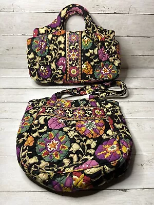 Vera Bradley Suzani Large Shoulder Bag And Handle Tote LOT OF 2 Retired Pattern • $29.99