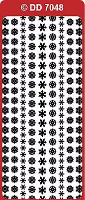 £1.15 • Buy DD7048: SNOWFLAKES Small Assorted 6mm - 9mm Peel Off Stickers Card Making Glass 