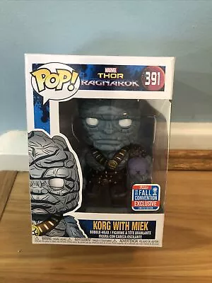 Marvel Funko Pop 391 Korg With Miek - Thor Ragnarok -  NYCC Exclusive NEW • $29.99