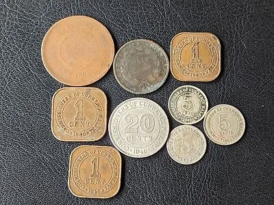 £5.99 • Buy 9 X MALAYSIA Coins Job Lot Various Grades. 19th & Early 20th Century. Victoria 