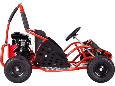 MotoTec Off Road 79cc 4 Stroke Kids Gas Go Kart For Kids- Red - No CA Sales ✅ • $1149