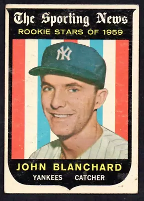 1959 Topps #117 John Blanchard VG RC New York Yankees • $4.25