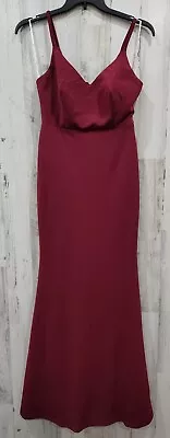 LULUS PLUS Size 1X Moments Of Bliss Burgundy Backless Mermaid Maxi Dress**NWOT** • $39.90