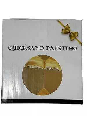 Moving Art Quicksand Painting 7  White Frame Sensory Calming Desk Decor • $19.88