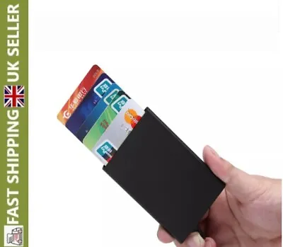 £5.79 • Buy Wallet Card Holder Credit Metal RFID Blocking Minimal Slim Mens Money Men Pocket