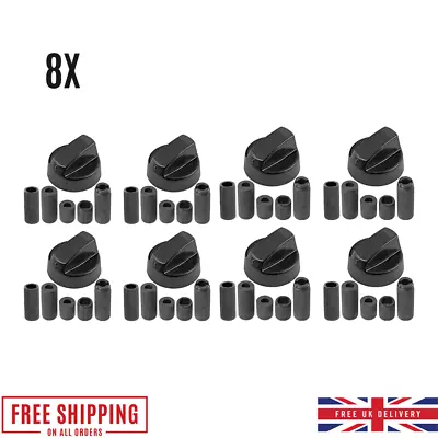 8X KENWOOD Oven Cooker  Black Hob Flame Burner Hotplate Control Switch Knobs • £13.95