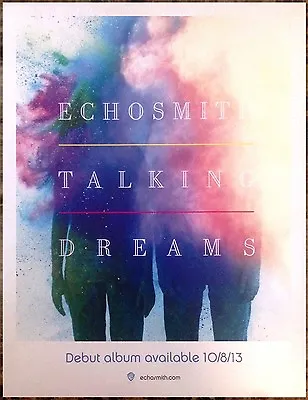 ECHOSMITH Talking Dreams Ltd Ed RARE Mini Poster +BONUS Indie Rock Pop Stickers! • $14.99
