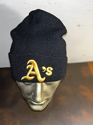 A’s Beanie Embroidered One Size  • $9.99