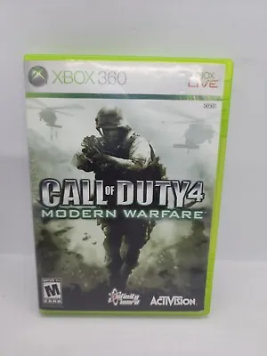 $8.49 • Buy Call Of Duty 4 Modern Warfare Xbox 360 Replacement Case And Manual Only