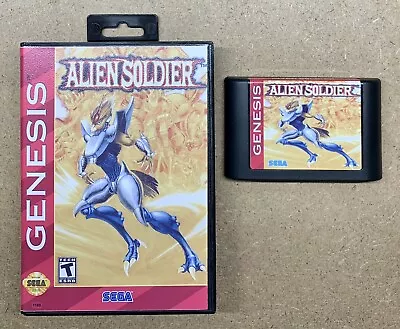 Alien Soldier - Sega Genesis Mega Drive -Case And New Cart Shell - US Seller • $32.99