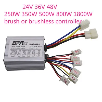 24V 36V 48V 1800W 800W 500W Electric Speed Controller Box Brush Brushless ATV • $18.69