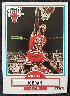 1990 Michael Jordan Chicago Bulls Fleer Card #26 UNC Tar Heels • $44