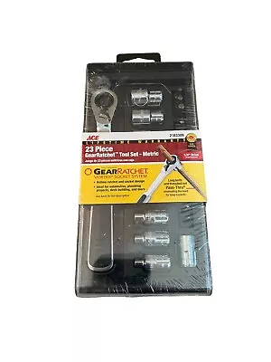 Ace 23 Piece GearRatchet Tool Set Vortex Socket System - Metric - Item 2183309 • $49.99