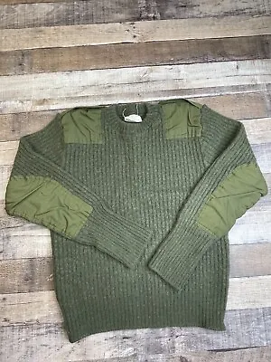 VTG Tw Kempton Men S Thick Wool Commando Field Sweater Knit Military Hunting • $29.99