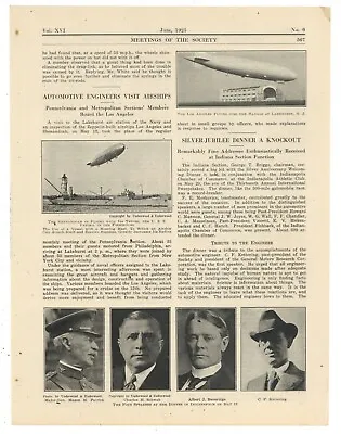 1925 Article & Pics: Airships - Los Angeles At Lakehurst Shenandoah USS Patoka • $17.76