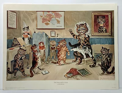 Cat Print The Naughty Puss By Louis Wain Art Print  • £15