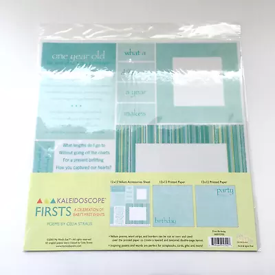 My Mind's Eye Kaleidoscope Firsts Birthday Paper Vellum Accessories Kit 12 X12  • $12.95