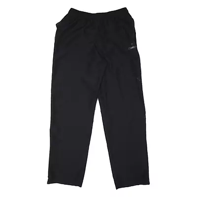 REEBOK Track Pants Black Straight Mens M W28 L31 • £12.99