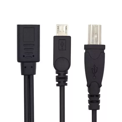 Mini USB 2.0 Female DC 5V To Dual Mini USB 5Pin Male Splitter Extension Cable • $5.56