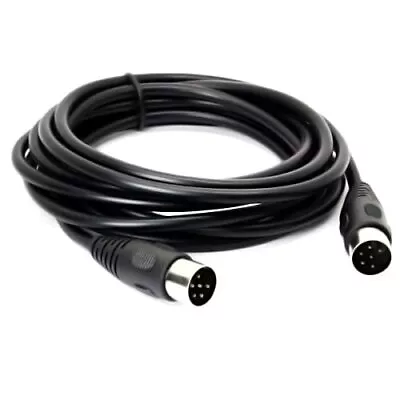 MIDI DIN 6 Pin Cable Male To Male DIN Plug Instrument Converter Adapter Midi  • $21.62