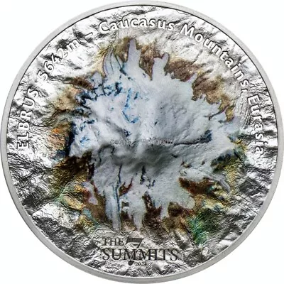 Elbrus 5 Oz Ultra High Relief Silver Coin CI 2021 • $359.96