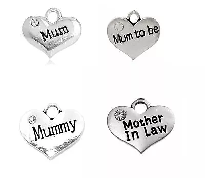 Mum Mummy Mothers Day Charms Pendants Jewellery Making Tibetan Silver Packs Of 5 • £2.72