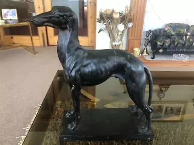 Good Vintage Hand Carved Wooden Greyhound / Whippet Sculpture Figurine • $26.14