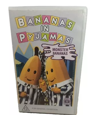 Bananas In Pyjamas - Monster Bananas (VHS 1994) PAL ABC VIDEO RARE - AU Seller • $18.99