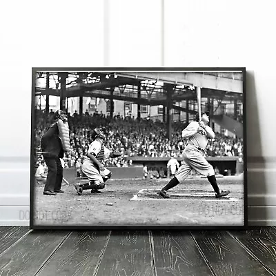 Babe Ruth Home Plate Premium Art Print • $89