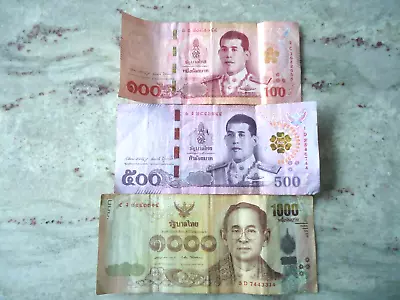 1600 Thailand Baht Banknotes - Leftover Holiday Money • £36