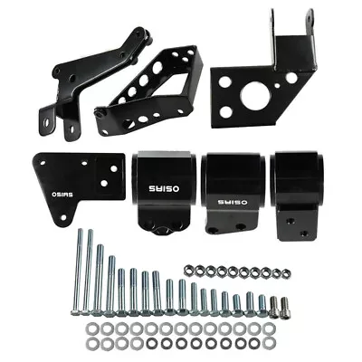 Black Engine Swap Mounts For Civic 92-95 Integra 94-01 K Series Swap K20 K24 62A • $119