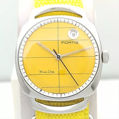 FORTIS TRUELINE Automatic Ref.6087 Swiss Made 21Jewels Date Men's Vintage  Watch • $154.99