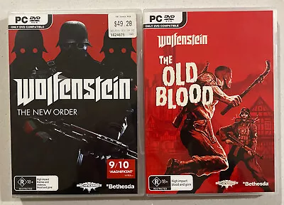 Wolfenstein PC Bundle - The New Order - The Old Blood PC Games • $39.95