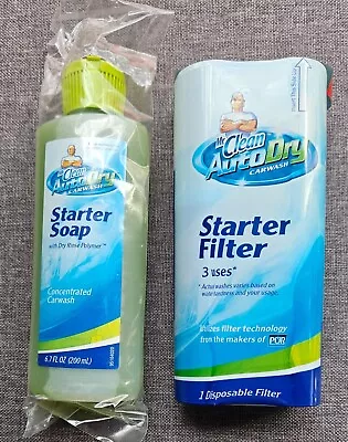 Mr Clean Auto Dry Carwash Starter Soap And Filter Set SEALED New • $20