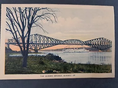 Postcard The Quebec Bridge Steamboat Ocean Liner • $5.75
