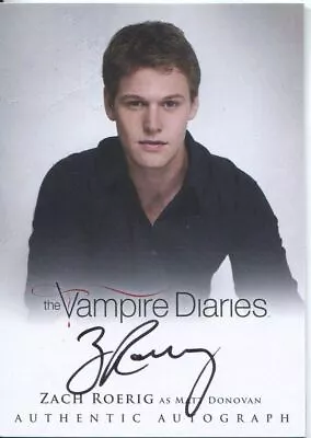 Vampire Diaries Season 2 Autograph Card A7 Zach Roerig • $74.45