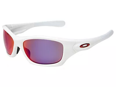 $129.99 • Buy Oakley Pit Bull Polarized Sunglasses OO9161-07 Matte White/OO Red Iridium Asian