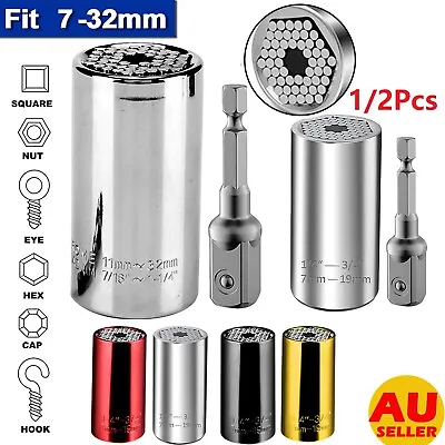 Universal Socket Wrench Magic Connecting Gator Grip Power Drill Adapter Tool AU • $26.84