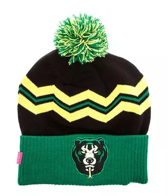 Mishka Mens The Death Adder Vintage Pom Beanie Hat Black One Size • $14.40