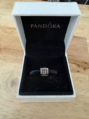 Genuine Pandora Alphabet Letter J Initial Barrel Charm • £16