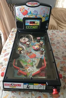 $851.26 • Buy Monopoly Junior Electronic Pinball Machine Hasbro 2000 Arcade Style Rare W/Adapt