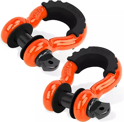 Shackles 3/4  (2 Pack) D Ring Shackle Rugged Off Road Shackles 28.5 Ton (57000  • $37.11